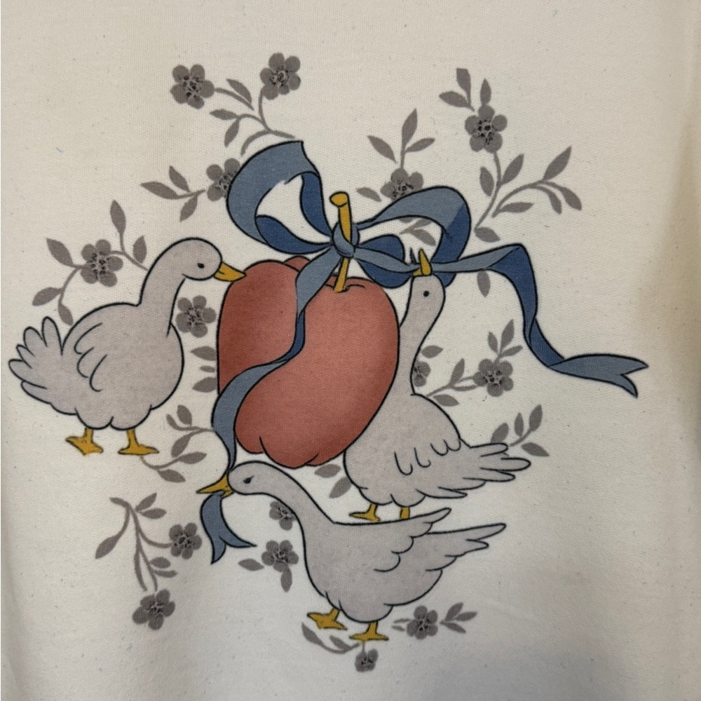 Cottagecore Country Goose "Marmalade" Sweatshirt GILDAN Small - Picture 2 of 6